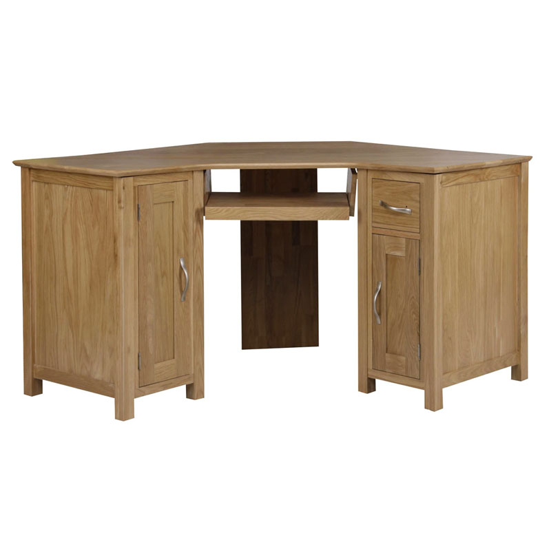 Modern Quercus Corner Desk